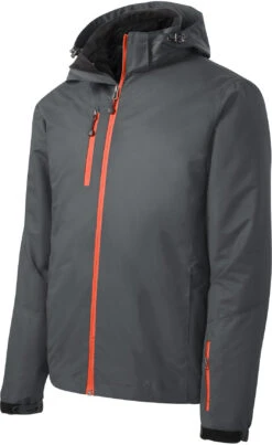Port Authority Vortex Waterproof 3-in-1 Jacket -Thread Logic Store Port Authority Vortex Waterproof 3 in 1 Jacket MagnetOrange S 5