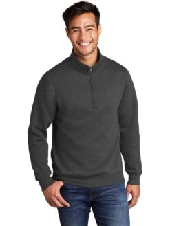 Port & Company Core Fleece 1/4-Zip Pullover Sweatshirt -Thread Logic Store Port Company Core Fleece 14 Zip Pullover Sweatshirt 15