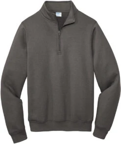 Port & Company Core Fleece 1/4-Zip Pullover Sweatshirt -Thread Logic Store Port Company Core Fleece 14 Zip Pullover Sweatshirt Charcoal S 9