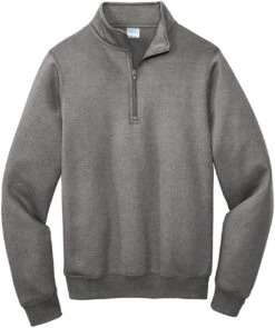 Port & Company Core Fleece 1/4-Zip Pullover Sweatshirt -Thread Logic Store Port Company Core Fleece 14 Zip Pullover Sweatshirt Graphite Heather S 17