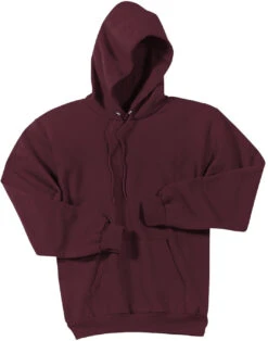 Port & Company Essential Fleece Pullover Hooded Sweatshirt -Thread Logic Store Port Company Essential Fleece Pullover Hooded Sweatshirt Maroon S 1