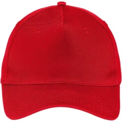 Port & Company Five-Panel Twill Cap 33 Port & Company Five-Panel Twill Cap -Thread Logic Store Port Company Five Panel Twill Cap Red OSFA 13