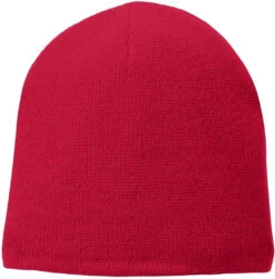 Port & Company Fleece-Lined Beanie Cap -Thread Logic Store Port Company Fleece Lined Beanie Cap Athletic Red OSFA 2