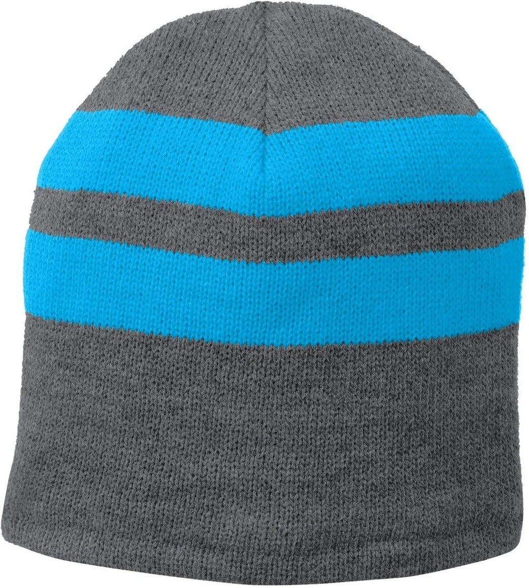Port & Company Fleece-Lined Striped Beanie Cap 2 Port & Company Fleece-Lined Striped Beanie Cap - Image 2