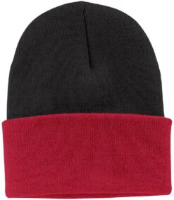 4-DAY EXPRESS - Port & Company Knit Cap -Thread Logic Store Port Company Knit Cap BlackAthletic Red 11 76ef5f22 5939 41f0 8667 ac02fa814ec1