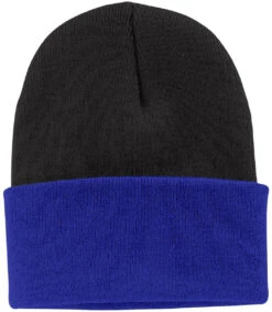 4-DAY EXPRESS - Port & Company Knit Cap -Thread Logic Store Port Company Knit Cap BlackAthletic Royal 12 ebae2c1e 3109 499d 98b7 75e5de95f899