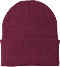 Port & Company Knit Cap -Thread Logic Store Port Company Knit Cap Maroon 15