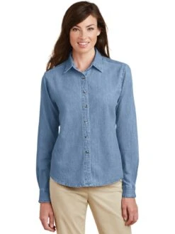 Port & Company Ladies Denim Shirt -Thread Logic Store Port Company Ladies Denim Shirt 3