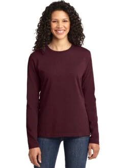 Port & Company Ladies Long Sleeve Cotton T-Shirt 32 Port & Company Ladies Long Sleeve Cotton T-Shirt -Thread Logic Store Port Company Ladies Long Sleeve Cotton T Shirt 11