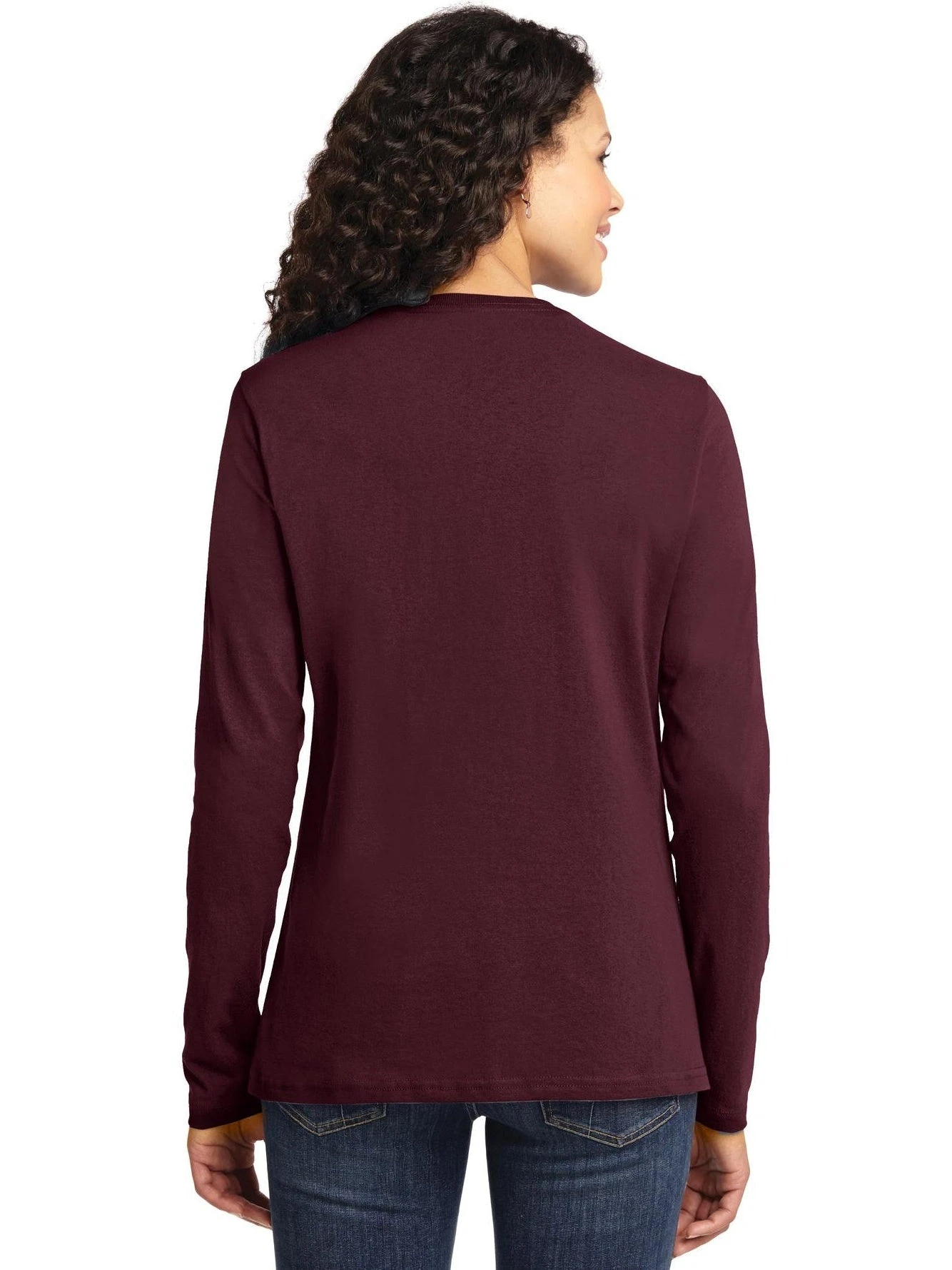 Port & Company Ladies Long Sleeve Cotton T-Shirt 14 Port & Company Ladies Long Sleeve Cotton T-Shirt - Image 14