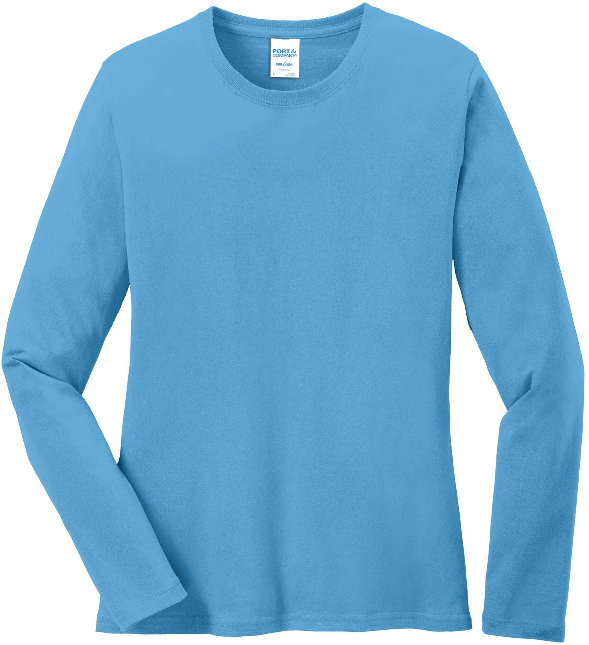 Port & Company Ladies Long Sleeve Cotton T-Shirt 3 Port & Company Ladies Long Sleeve Cotton T-Shirt - Image 3