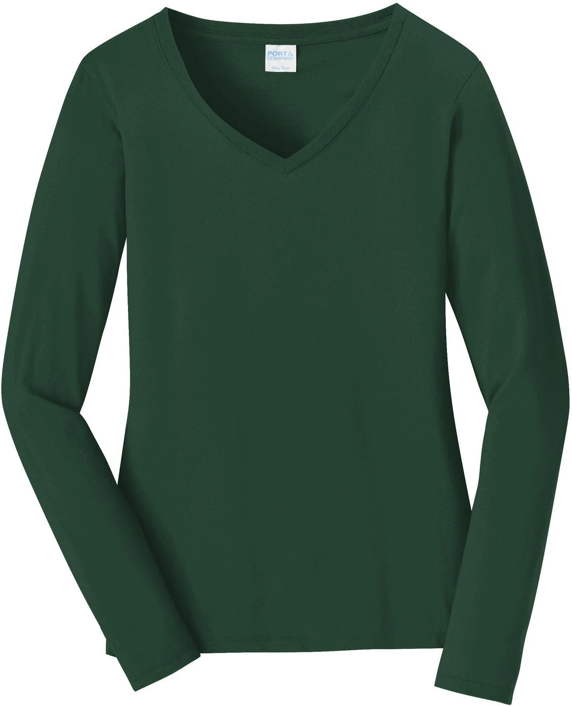 Port & Company Ladies Long Sleeve Fan Favorite V-Neck Tee 14 Port & Company Ladies Long Sleeve Fan Favorite V-Neck Tee - Image 14