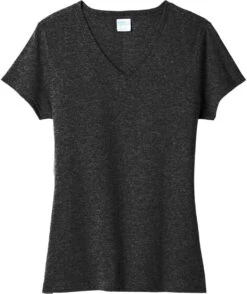 Port & Company Ladies Tri-Blend V-Neck Tee 26 Port & Company Ladies Tri-Blend V-Neck Tee -Thread Logic Store Port Company Ladies Tri Blend V Neck Tee Black Heather S 5