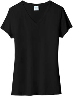 Port & Company Ladies Tri-Blend V-Neck Tee 22 Port & Company Ladies Tri-Blend V-Neck Tee -Thread Logic Store Port Company Ladies Tri Blend V Neck Tee Black S 1