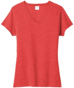 Port & Company Ladies Tri-Blend V-Neck Tee 30 Port & Company Ladies Tri-Blend V-Neck Tee -Thread Logic Store Port Company Ladies Tri Blend V Neck Tee Bright Red Heather S 9