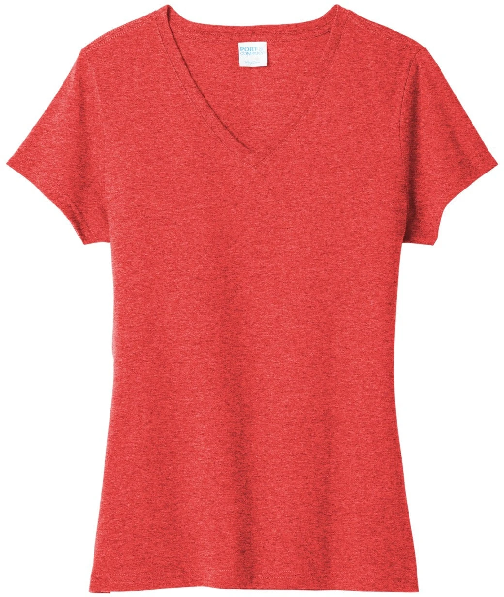 Port & Company Ladies Tri-Blend V-Neck Tee 11 Port & Company Ladies Tri-Blend V-Neck Tee - Image 11