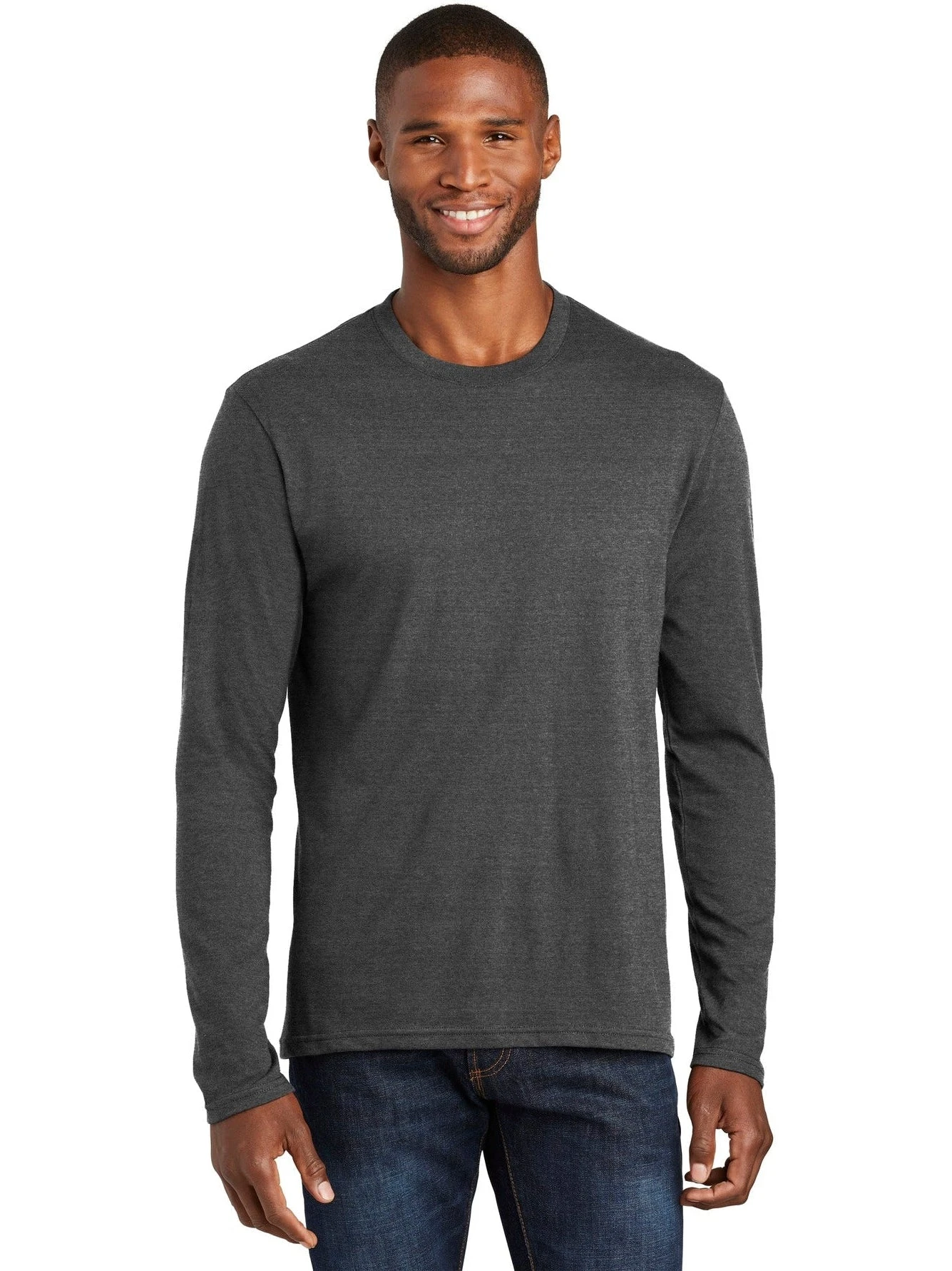 Port & Company Long Sleeve Fan Favorite Blend Tee 4 Port & Company Long Sleeve Fan Favorite Blend Tee - Image 4