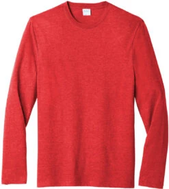 Port & Company Long Sleeve Fan Favorite Blend Tee 25 Port & Company Long Sleeve Fan Favorite Blend Tee -Thread Logic Store Port Company Long Sleeve Fan Favorite Blend Tee Bright Red Heather S 5