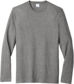 Port & Company Long Sleeve Fan Favorite Blend Tee 29 Port & Company Long Sleeve Fan Favorite Blend Tee -Thread Logic Store Port Company Long Sleeve Fan Favorite Blend Tee Graphite Heather S 9