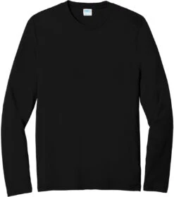Port & Company Long Sleeve Fan Favorite Blend Tee 33 Port & Company Long Sleeve Fan Favorite Blend Tee -Thread Logic Store Port Company Long Sleeve Fan Favorite Blend Tee Jet Black S 13