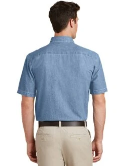 Port & Company Short Sleeve Value Denim Shirt -Thread Logic Store Port Company Short Sleeve Value Denim Shirt 4