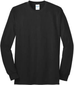 Port & Company Tall Long Sleeve Core Blend Tee -Thread Logic Store Port Company Tall Long Sleeve Core Blend Tee Jet Black LT 9