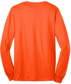 Port & Company Tall Long Sleeve Core Blend Tee -Thread Logic Store Port Company Tall Long Sleeve Core Blend Tee Safety Orange LT 23