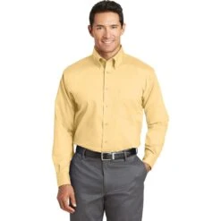 CLOSEOUT - Red House Nailhead Non-Iron Shirt 9 CLOSEOUT - Red House Nailhead Non-Iron Shirt -Thread Logic Store RH37 yellow model front 042015