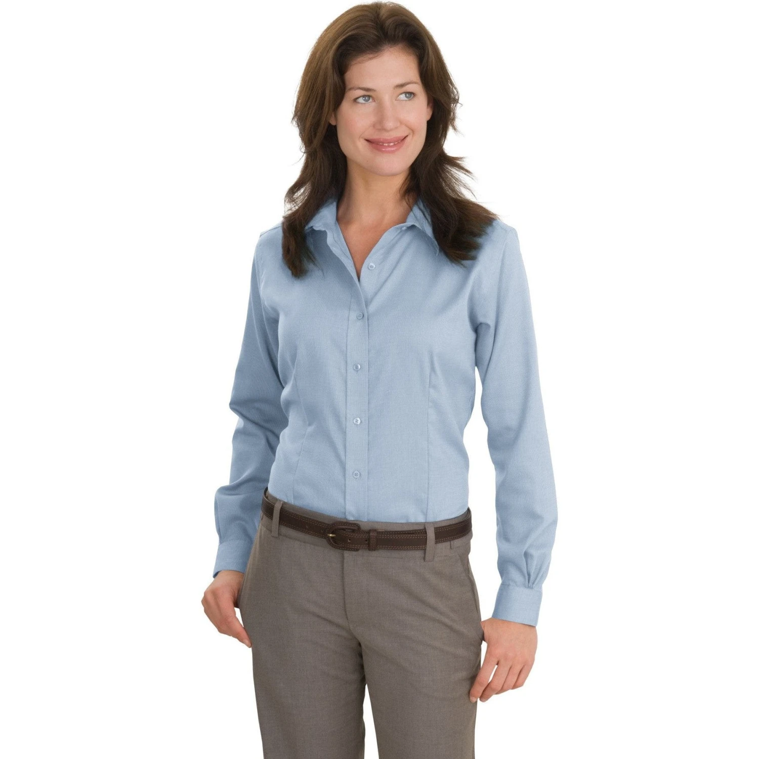 CLOSEOUT - Red House Ladies Nailhead Non-Iron Shirt 3 CLOSEOUT - Red House Ladies Nailhead Non-Iron Shirt - Image 3