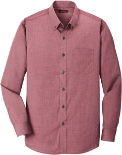 Red House Non Iron Nailshead Dress Shirt -Thread Logic Store Red House Non Iron Nailshead Dress Shirt Deep Scarlet XS 9