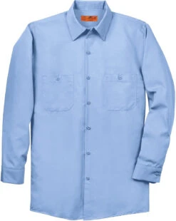 Red Kap Long Sleeve Industrial Work Shirt 22 Red Kap Long Sleeve Industrial Work Shirt -Thread Logic Store Red Kap Long Sleeve Industrial Work Shirt Light Blue S 1