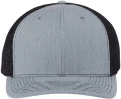 Richardson 112+ R-Flex Adjustable Trucker Cap -Thread Logic Store Richardson 112 R Flex Adjustable Trucker Cap Heather GreyBlack OSFA 19