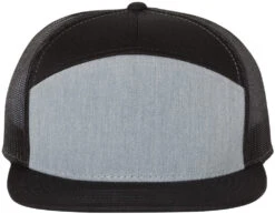 Richardson Seven-Panel Trucker Cap 26 Richardson Seven-Panel Trucker Cap -Thread Logic Store Richardson Seven Panel Trucker Cap Heather GreyBlack OSFA 7
