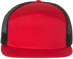 Richardson Seven-Panel Trucker Cap 35 Richardson Seven-Panel Trucker Cap -Thread Logic Store Richardson Seven Panel Trucker Cap RedBlack OSFA 16