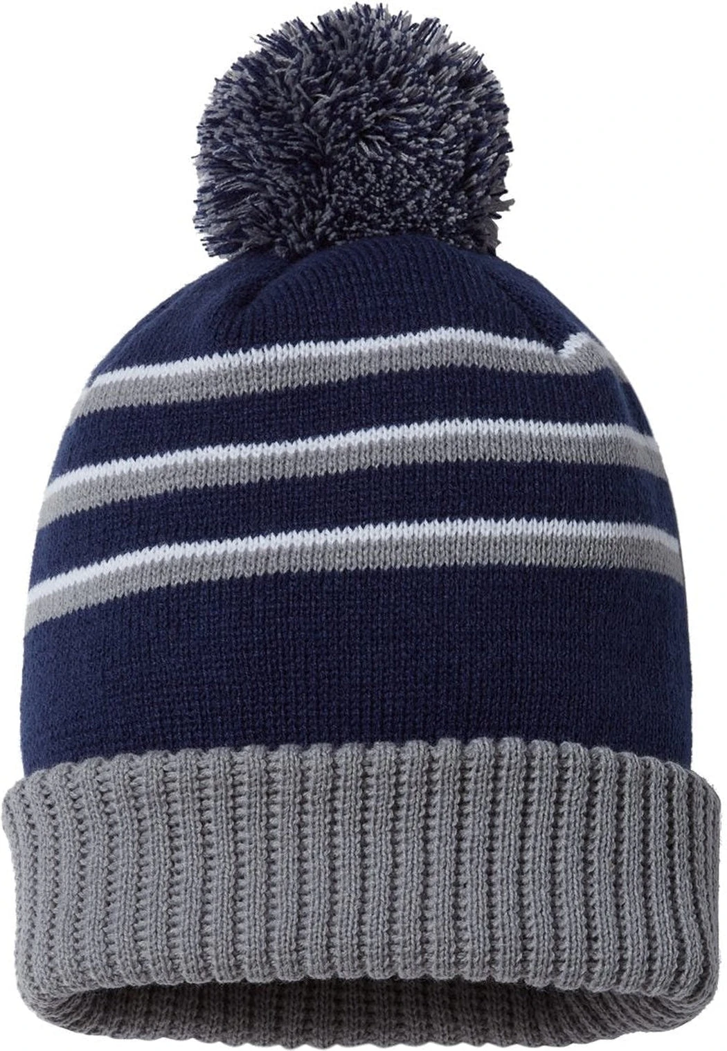 Richardson Stripe Pom Cuffed Beanie 9 Richardson Stripe Pom Cuffed Beanie - Image 9