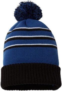 Richardson Stripe Pom Cuffed Beanie 25 Richardson Stripe Pom Cuffed Beanie -Thread Logic Store Richardson Stripe Pom Cuffed Beanie RoyalBlackWhite 1 Size 12