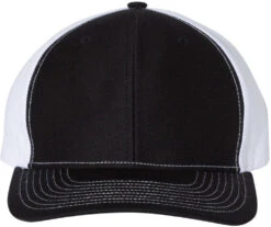 Richardson Twill Back Trucker Cap -Thread Logic Store Richardson Twill Back Trucker Cap BlackWhite OSFA 4