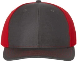 Richardson Twill Back Trucker Cap -Thread Logic Store Richardson Twill Back Trucker Cap CharcoalRed OSFA 10