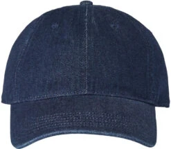 Russell Athletic Snow Wash Denim Dad Hat -Thread Logic Store Russell Athletic Snow Wash Denim Dad Hat Dark Denim OSFA 4