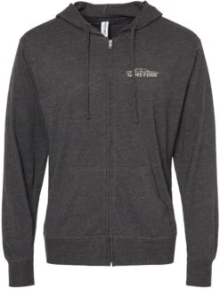 Independent Trading Co. Lightweight Jersey Full-Zip Hooded T-Shirt 