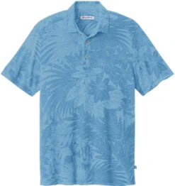 Tommy Bahama Santiago Paradise Polo -Thread Logic Store ST227544TB chambrayblue flat front