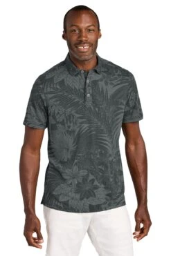 Tommy Bahama Santiago Paradise Polo -Thread Logic Store ST227544TB coal model front