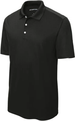 Sport-Tek UV Micropique Polo 22 Sport-Tek UV Micropique Polo -Thread Logic Store ST740 black form front