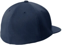 Sport-Tek Flexfit Flat Bill Cap 24 Sport-Tek Flexfit Flat Bill Cap -Thread Logic Store STC56 truenavy hat back