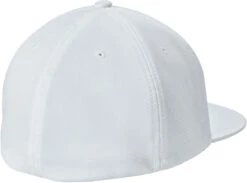 Sport-Tek Flexfit Flat Bill Cap 30 Sport-Tek Flexfit Flat Bill Cap -Thread Logic Store STC56 white hat back