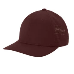 Sport-Tek Pro-Cut Adjustable Cap -Thread Logic Store STC65 maroon hat left