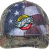 Outdoor Cap Camo With Flag Sublimated Front Panels Cap
