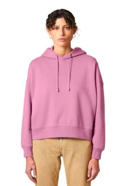 Stanley/Stella Ladies Stella Nora Hooded Sweatshirt -Thread Logic Store SXW035 bubblepink model front 4aff7d49 ae71 4d13 b1d3 3223cd07e1b4