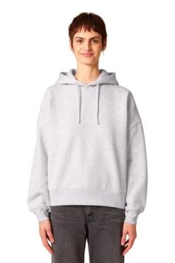 Stanley/Stella Ladies Stella Nora Hooded Sweatshirt -Thread Logic Store SXW035 coolheathergrey model front 372faf2e 5d15 4764 994d 211729126f09