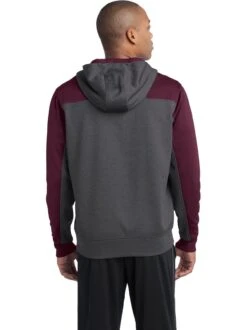 Sport-Tek Colorblock Tech Fleece 1/4-Zip Hooded Sweatshirt 19 Sport-Tek Colorblock Tech Fleece 1/4-Zip Hooded Sweatshirt -Thread Logic Store Sport Tek Colorblock Tech Fleece 14 Zip Hooded Sweatshirt 6